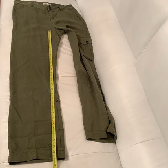 Coldwater Creek Olive Tencel Roll-Up Cargo Pants Women’s Size 6 - Picture 5 of 12